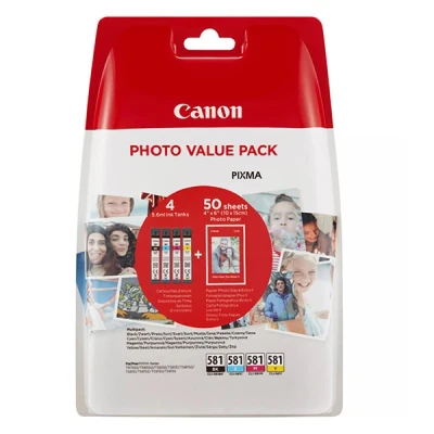 Bild av Canon CLI 581 Bläckpatron Multipack BK + CMY