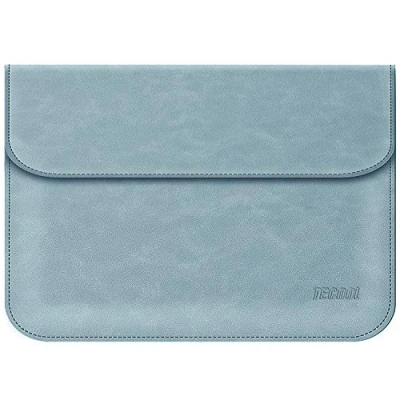 Bild av TECOOL 13 13,3 Tums Bärbar Datorhylsa ärmväska, Mocka Läderfodral Laptopfodral till Macbook Air A1466 / A1369, Pro A1502 A1425, 13,5 &quot;Surface Laptop 2 3, 14&quot; MateBook D Blå