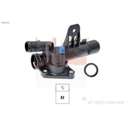 Bild av EPS 1.880.710S Thermostat d&#039;eau 83 Made in Italy OE Equivalent avec joint d&#039;étanchéite RENAULT: SCENIC 2, CLIO 3, GRAND 3