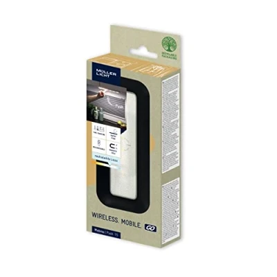 Bild av Müller Licht Mobina Push 15 LED batterilampa orienteringsljus nattlampa, cm längd, neutral vit 4000 K, 1,5 W, uppladdningsbar via USB, självhäftande, svart