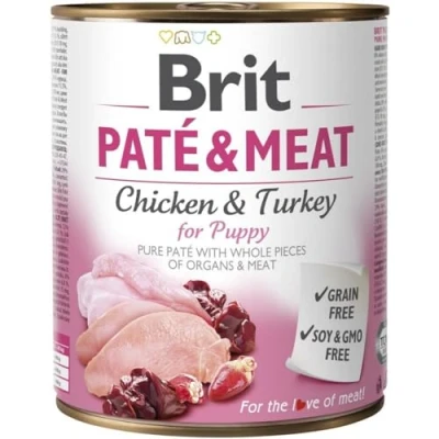 Bild av Brit Pate &amp; Meat Dog Puppy puszka 800g
