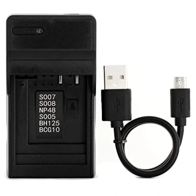 Bild av CGA S005 USB Laddare för Panasonic Lumix DMC FS1, FS2, FX01, FX07, FX10, FX12, FX150, FX180, FX3, FX50, FX8, FX9, LX1, LX2, LX3 Kamera och Mer