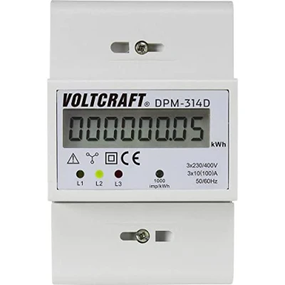 Bild av VOLTCRAFT DPM 314D Elmätare 3 fas digital 100 A MID konform: Nej 1 st