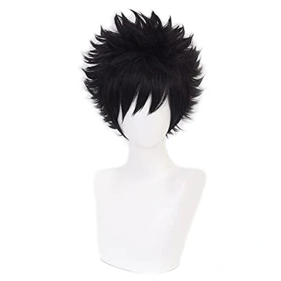 Bild av HIROAKIYA Toya Todoroki Dabi Wig, MHA My Hero Academia Cosplay Wig with Cap