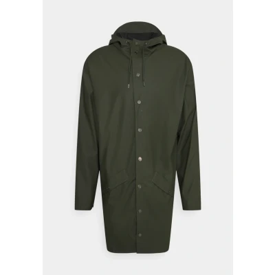 Bild av Rains LONG Jacket Unisex Regnjacka, Storlek: XXL, Green