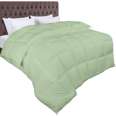 Bild av Utopia Bedding täcke 200 x cm all säsong quiltat andningsbart supermjukt mysigt (Salvia grön, cm)