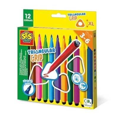 Bild av SES Creative 14696, 12 styck, Multifärg, 3 År, Rundad spets, Kartong, Barn