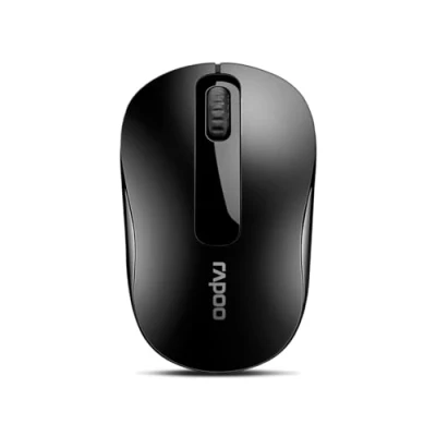 Bild av Rapoo M10 Plus trådlös mus, 2,4 GHz, datormus, 1 000 DPI sensor, 12 månaders batteritid, ergonomisk för PC och Mac svart