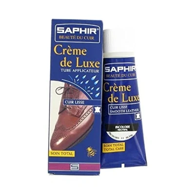 Bild av Saphir crème de Luxe skokräm med applikator, Bordeaux 08 75