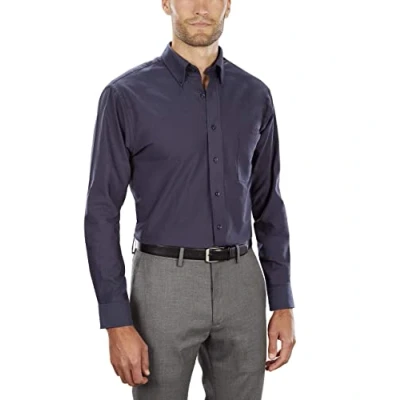 Bild av Van Heusen Klassisk herrskjorta, marinblå, XL