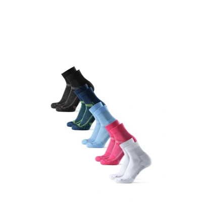 Bild av Danish Endurance LONG Distance 5 PACK Träningssockor, Storlek: 43 47, Mottled light pink