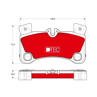 Bild av TRW DTEC COTEC GDB1775DTE Jeu de plaquettes frein préparé pour indicateur d&#039;usure PORSCHE: Cayenne, VOLKSWAGEN: Touareg I, AUDI: Q7