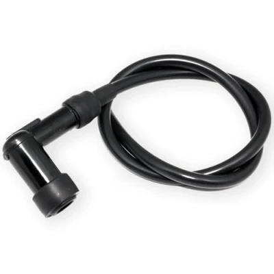 Bild av Easyboost Tändstift svart tråd 50 cm högspänning silikon för scooter motorcykel motorsåg gräsklippare Vespa Bw&#039;s Aerox Jog R Derbi AM6 Malaguti F10 F12 Zip Typhoon