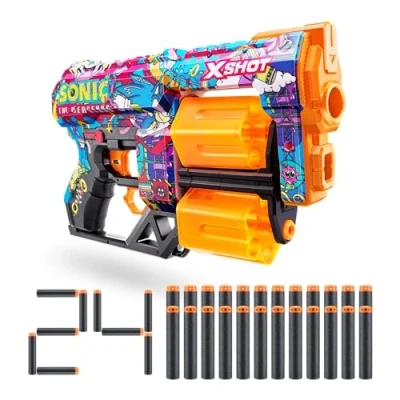 Bild av XSHOT 36741B Blaster med Air Pocket Technology Foam Darts, Robotnik, Dread