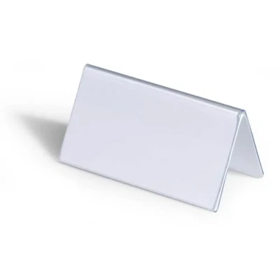 Bild av Durable 805119 Bordsskylt 52/104x100mm, transparent, 25 stycken