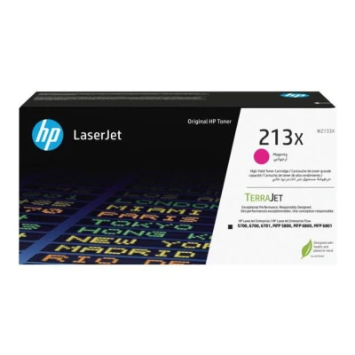 Bild av HP 213X / W2133X Magenta Toner High Yield Tonerkassett Blå