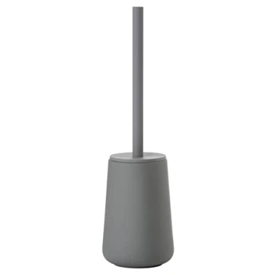 Bild av Zone Denmark Nova One toalettborste, keramisk toalettborste med borsthållare, soft touch beläggning, diameter 10,3 cm, höjd 37 grå