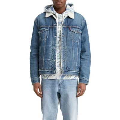 Bild av Levi&#039;s herr Jacka Type 3 Sherpa Trucker, Fable, L