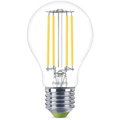 Bild av Philips LED Ultraefficient Classic: 40W, A60, E27, 4000 Kelvin, Klart glas, 485 lumen, Ej dimbar, 50000 timmar livslängd, 1 pack
