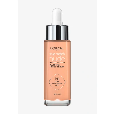 Bild av L&#039;Oréal Paris, serum och foundation i ett, återfuktar jämnar ut huden samtidigt, True Match Nude Plumping Serum, nyans: Light, 30 ml