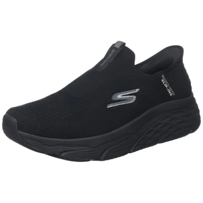 Bild av Skechers herr Max Cushioning slip ins atletiska on löparskor med minnesskum, sneakers, svart, 40 EU