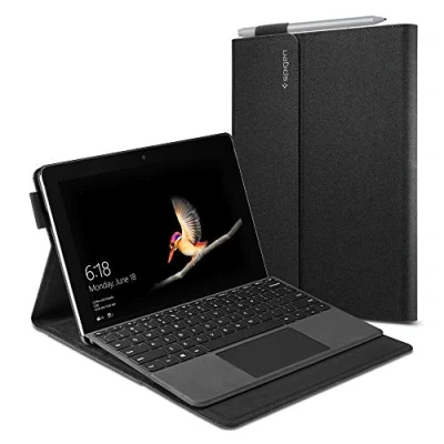 Bild av Spigen Stand Folio Fodral Designad för Microsoft Surface Go 4 (2023) / 3 (2021) 2 (2020) (2018) Svart
