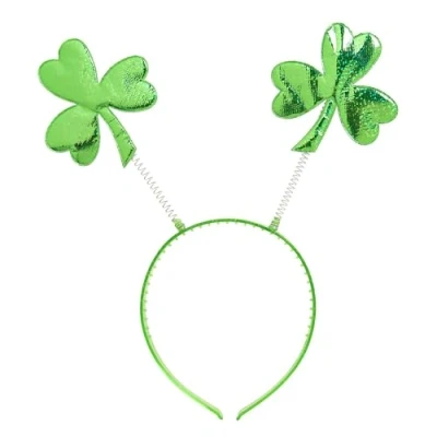 Bild av W WIDMANN MILANO Party Fashion 1157E pannband St Patrick&#039;s Day, med 2 klöverbladantenner, kostym, tillbehör, karneval, temafest