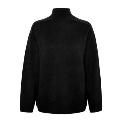 Bild av VERO MODA dam Vmgold Ls highneck pinstripe tröja Ga stickad tröja, Salsa, M