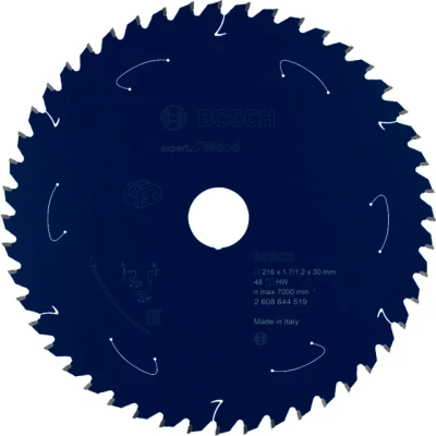 Bild av Bosch Expert for Wood cirkelsågklinga för sladdlösa sågar 216x1,7/1,2x30 T48