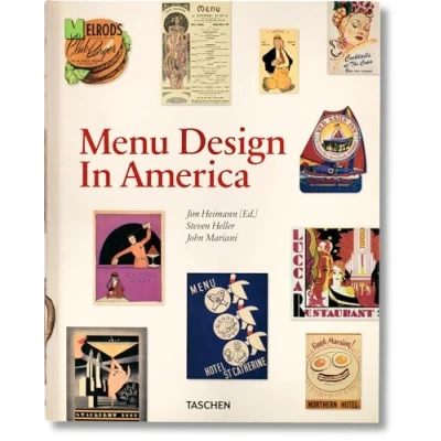 Bild av Menu Design In America: A Visual and Culinary History of Graphic Styles 1850 1985