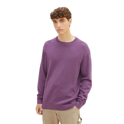 Bild av TOM Tailor Denim Stickad tröja, Storlek: XL, Dusty grape