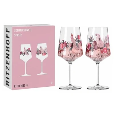 Bild av RITZENHOFF 6011003 aperitifglas 500 ml set om 2 serie sommarsonett stycken, motiv kakadu Made in Germany