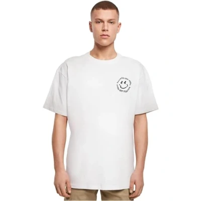 Bild av Merchcode Halloween Haunted AND Happy TEE Tshirt med print, Storlek: Large, White