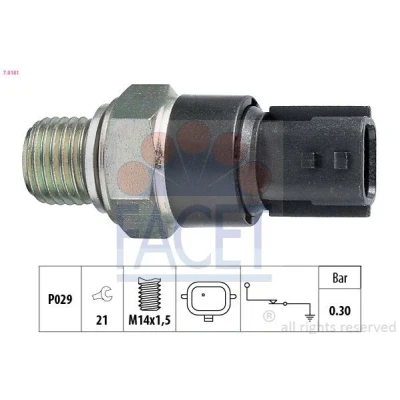 Bild av FACET 7.0181 Sonde De Pression d&#039;Huile M14x1,5 Made in Italy OE Equivalent RENAULT: CLIO 2, Kangoo I, TWINGO DACIA: Sandero Logan I MCV