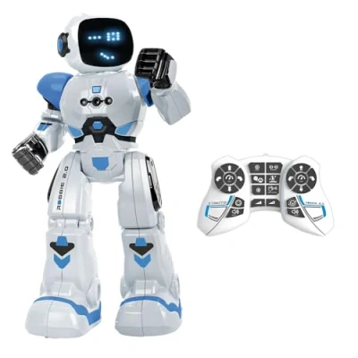 Bild av Xtrem Bots Robbie Programmerbar robot för barn, 50 rörelser Blå Leksak pojkar från 6 år