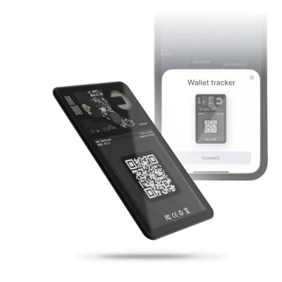 Bild av Rolling Square AirCard Bluetooth spårare, NFC visitkort och QR kod, kompatibel med ljudsignal app, ultratunn 2,2 mm, batteritid 2,5 år