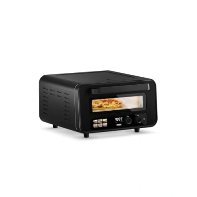 Bild av Princess Pizza Oven Pro Max, 15 L, 400 C, 2 100 W, digital kontrollpanel, pizzasten och spade, över /undervärme, timer, sval dörr, kompakt bärbar, inomhus/utomhus, 112780