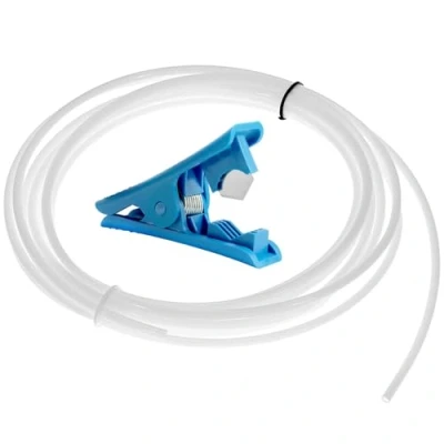 Bild av QWORK® 8 m PTFE teflonslang (4 mm OD, 2 ID) med slangskärare för 1,75 filament 3D skrivare extruder