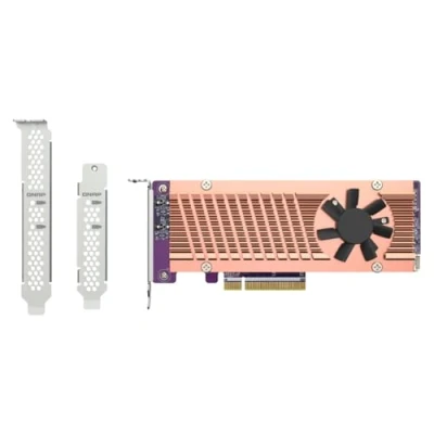 Bild av QNAP QM2 2P 384A storage controller PCIe 3.0 x8