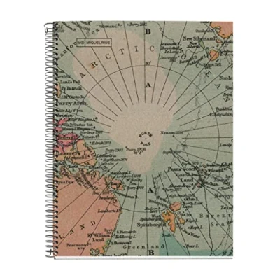 Bild av Miquelrius Notebook 100% Återvunnet, 1 Remsa av Färg, A4, 80 Ark Fyrkantiga 5 mm, Papper g, 4 Borrar, Omslag Kartong Återvunnen, Design Ecomaps
