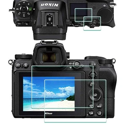 Bild av ULBTER Toppskärmskydd för Nikon Z 6 7 Z7 Z6 kamera [2 + 2 pack], 0,3 mm 9H hårdhet ultraklart härdat glas flim anti skrapa bubbla damm