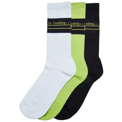 Bild av Urban Classics Unisex Loading 3PACK Strumpor, Storlek: 39 42, White black frozenyellow