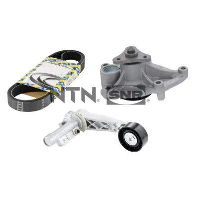 Bild av SNR KAP859.400 Pompe à eau+Jeu de courroie trapézoïdale nervures PEUGEOT: 5008 I, 207 SW, 308 I 3/5 portes, CITROËN: DS3 3 C3 II, Picasso