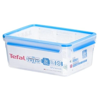 Bild av TEFAL K3022012 MasterSeal FRESH Matlåda Blå 3,7 L Tål Att Frysas Ned Till 40C Håller Maten Fräsch 100% Läckagefri Mikro &amp; Maskindiskssäker