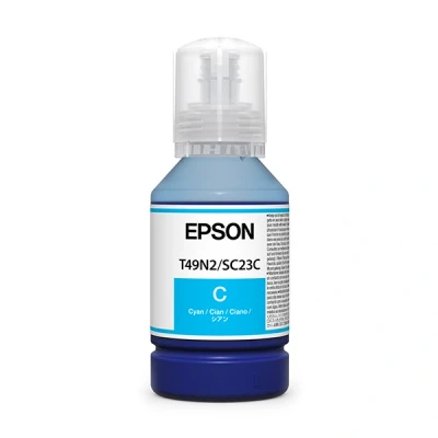 Bild av Epson C13T49N200 / T49N Dye Sub Cyan Ink 140ml refill Blå