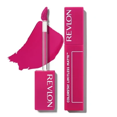 Bild av Revlon ColorStay Limitless Matte Liquid Lipstick, matt vätska, berikad med trippelhyaluronsyra, formel 100 % vegan, ultraresistent, 007 ikonera era