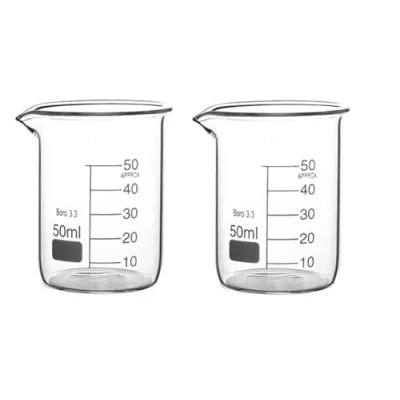 Bild av Rocwing Boro 3,3 glas graderad mätbägare för laboratorium eller kök (2 x 50 ml)