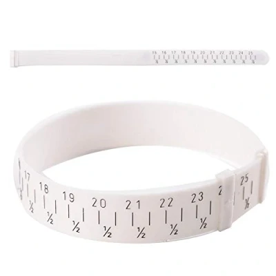 Bild av Gauge linjal mjukt armband, justerbar storlek mäta handledsplast, handledsstorlek mätverktyg