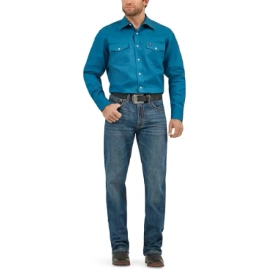 Bild av Wrangler Herren Ms70119 Button down skjortor, Mörk Kricka, 3XL