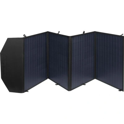 Bild av Sandberg Solar Charger 100 W QC 3,0 PD+DC, högeffektiv solladdare för bärbara datorer mobiltelefoner surfplattor powerbanks, soldrivna, vikbara paneler, stativ bästa laddningsvinkel, vattentät